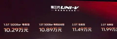 新款长安UNI-V正式上市，售价10.29万起步，能否增加销量？